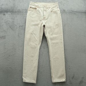 Levi's 501 Jeans Women's Size 28R Beige High-Rise Straight Denim 29" Inseam